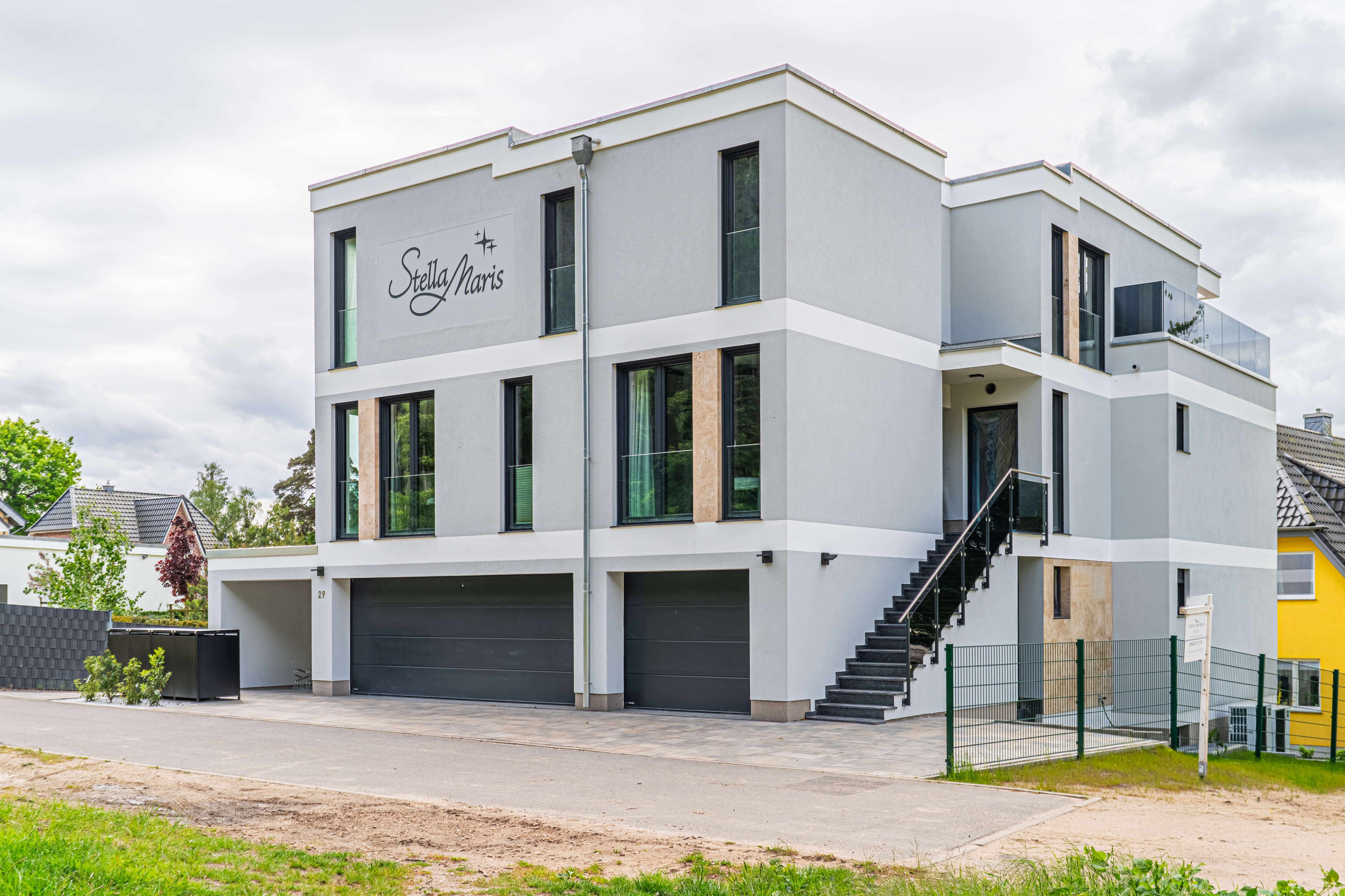 Poseidon – Villa Stella Maris, Außenansicht in Sellin auf Rügen