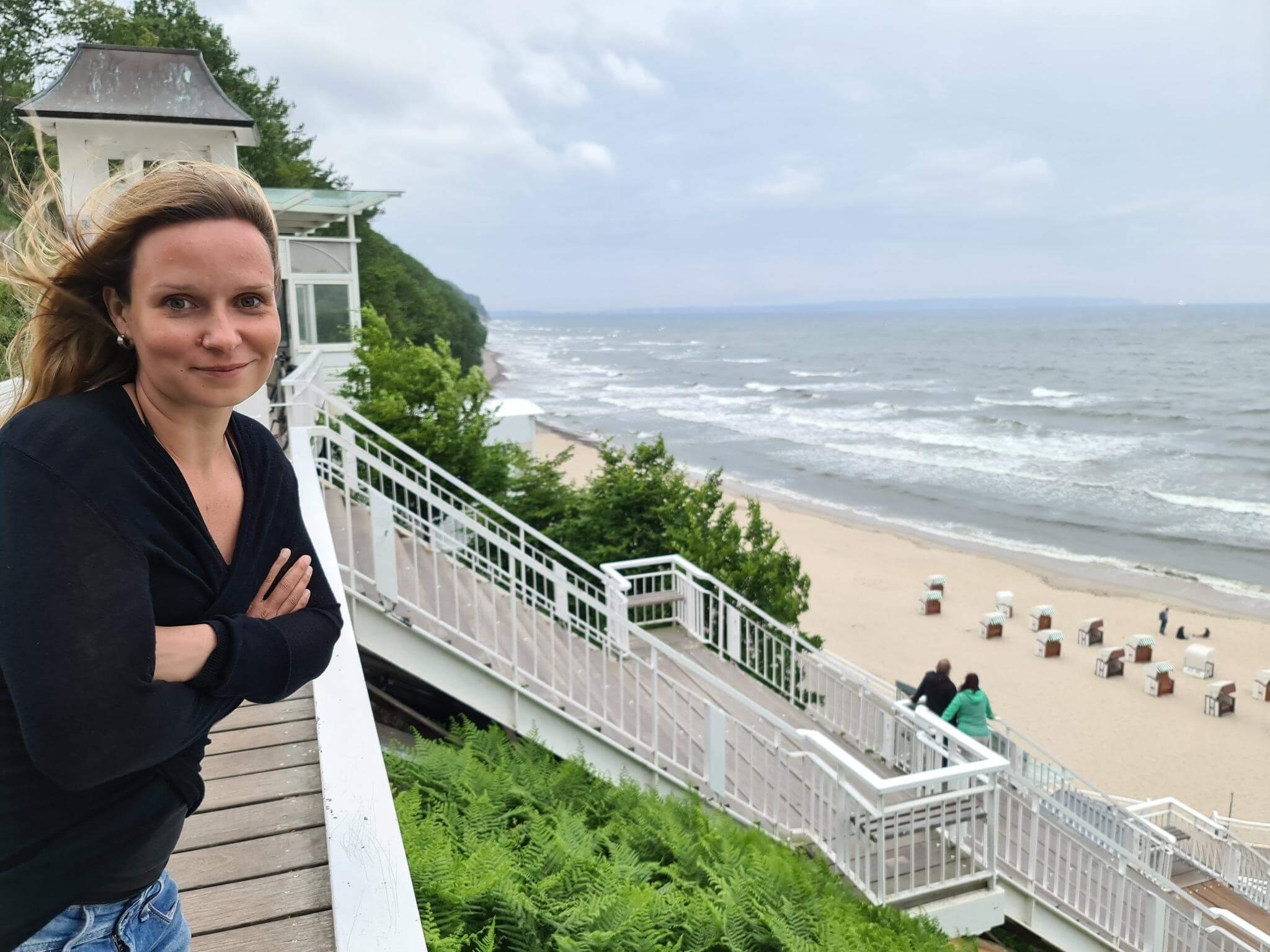 Die Seebrücke Sellin über der Ostsee
